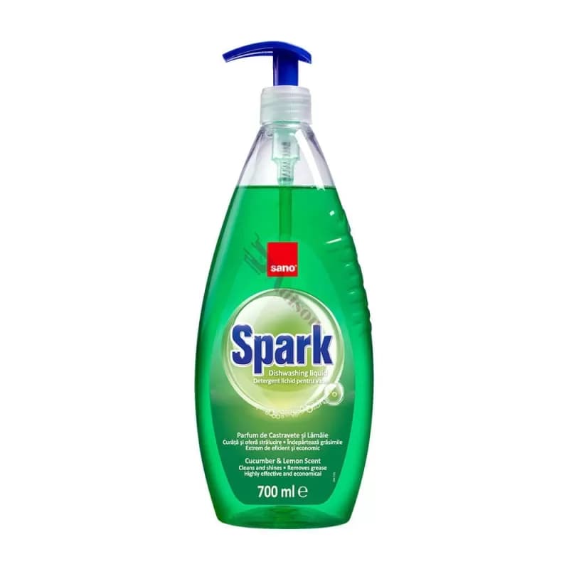 Sano Spark detergent de vase 700ml, Castravete