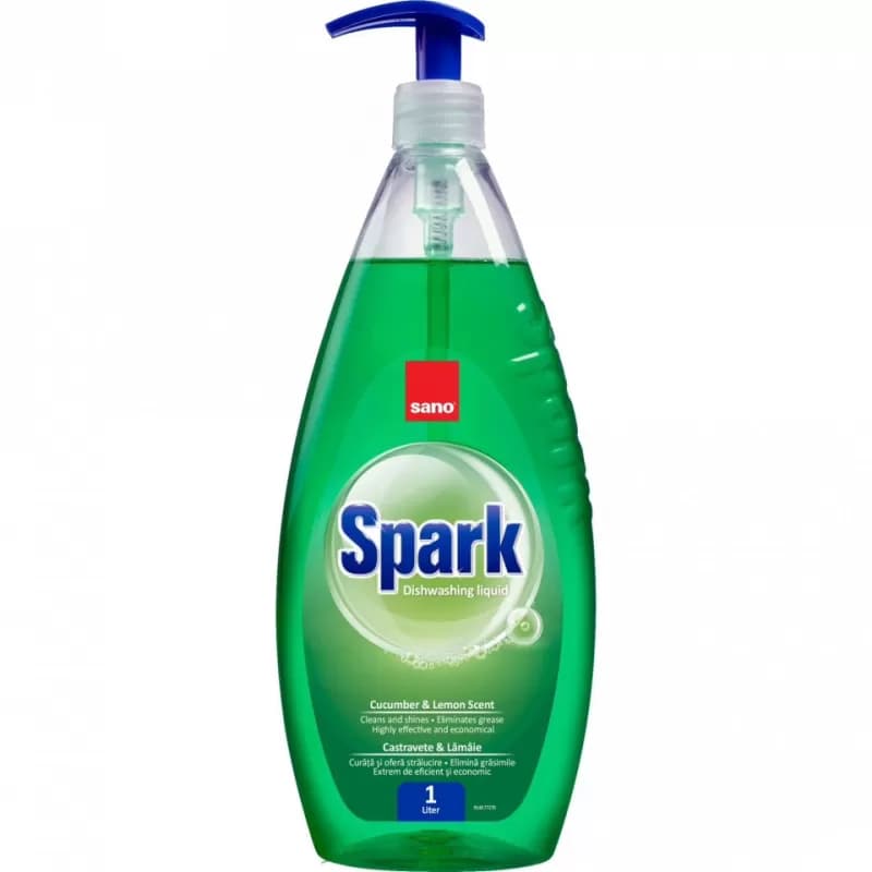 Sano Spark detergent de vase 500ml, Castravete