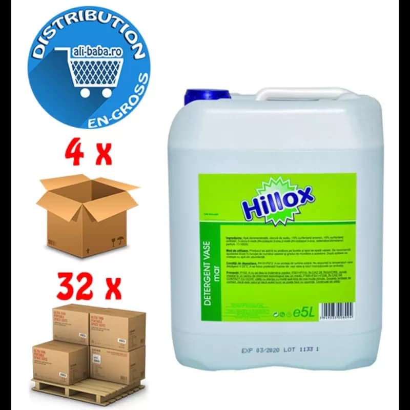 Hillox detergent de vase 5l Mar Verde
