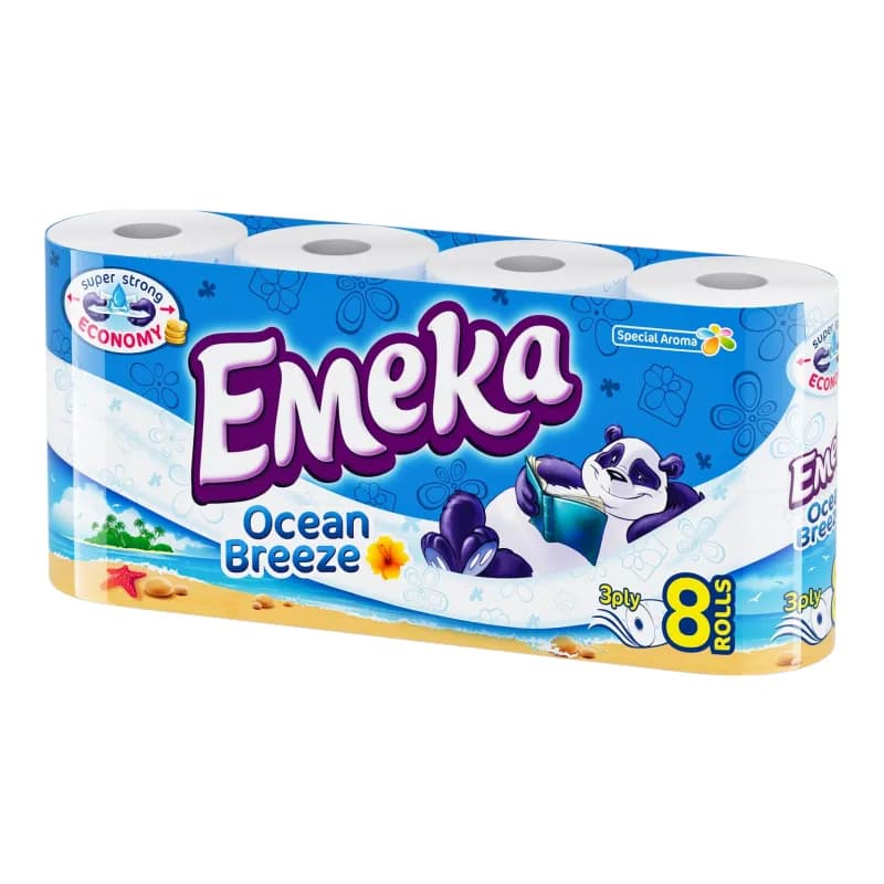 Emeka hartie igienica 8 role / set Ocean Breeze