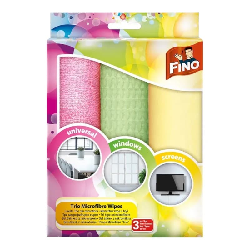 Fino lavete trio microfibra 3 buc /set