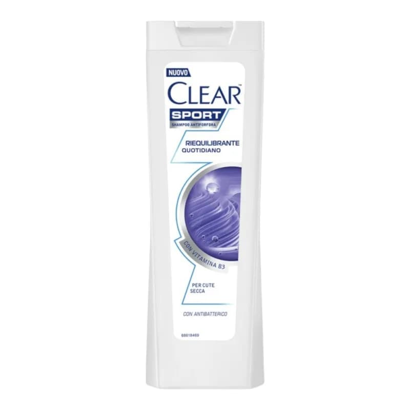 Clear sampon de dama 225 ml Sport Riequilibrante Quotidiano