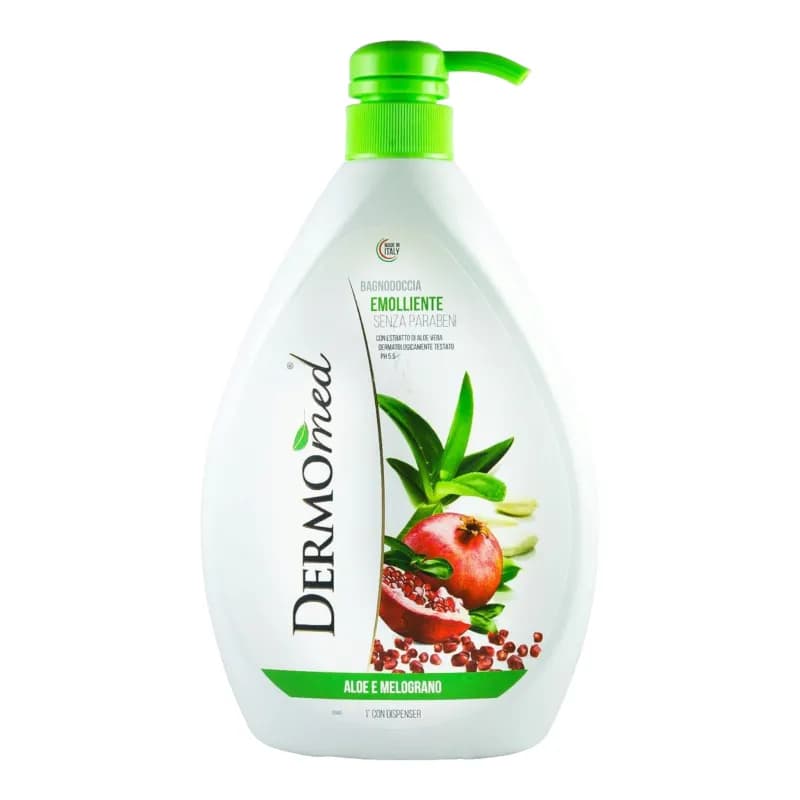 Dermomed gel de dus 1 l Aloe & Melograno
