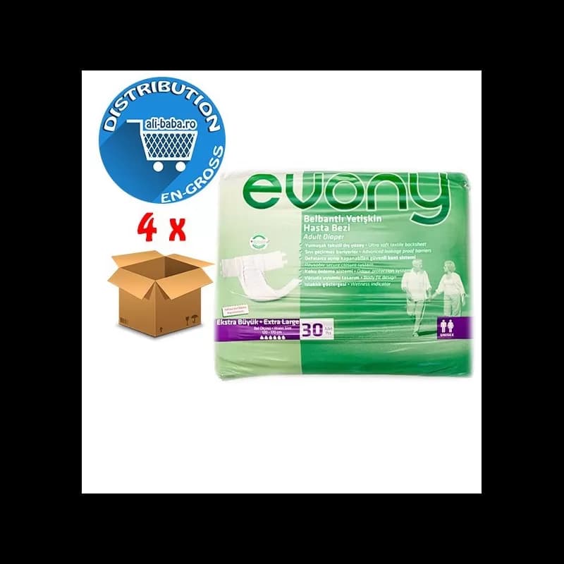 Evony Scutece Adulti, 30buc, Extra Large