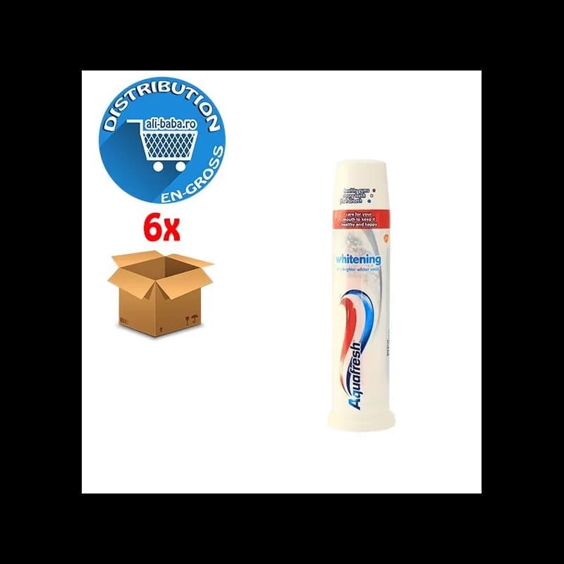 Aquafresh pasta de dinti pompita 100ml whitening