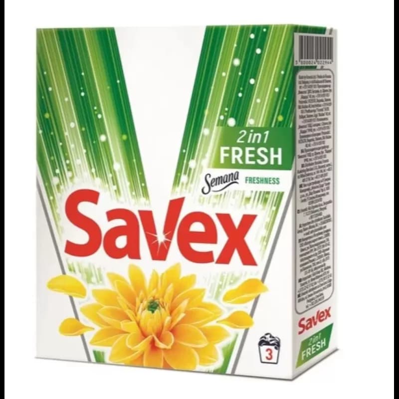 Savex detergent pudra automat 300g 2in1 Fresh