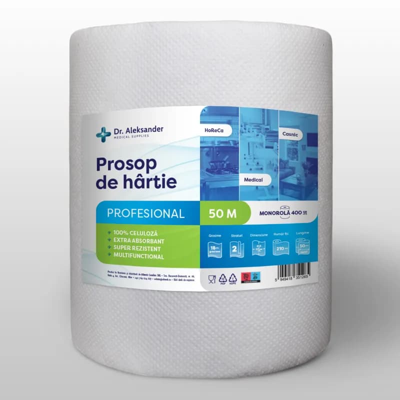 Dr.Aleksander prosop de hartie profesional 50m