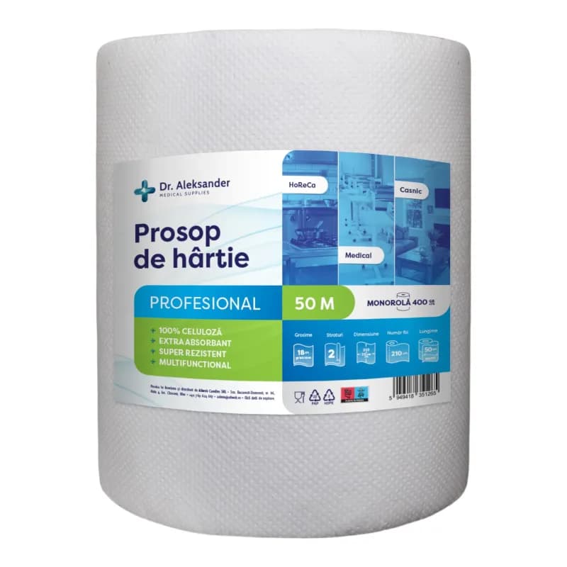 Dr.Aleksander prosop de hartie profesional 50m