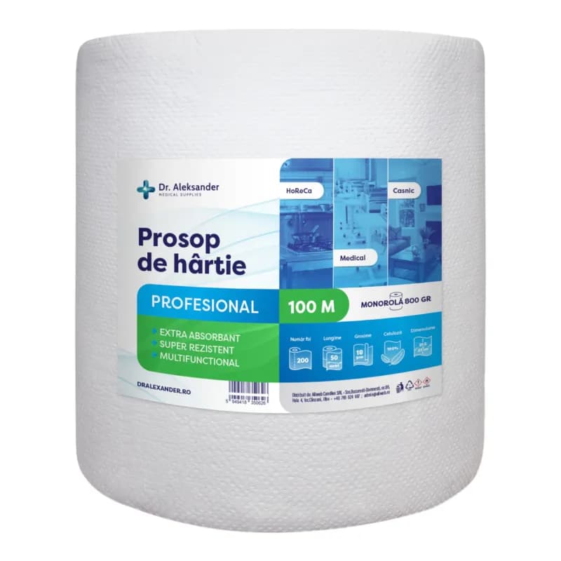 Dr.Aleksander prosop de hartie profesional 100m