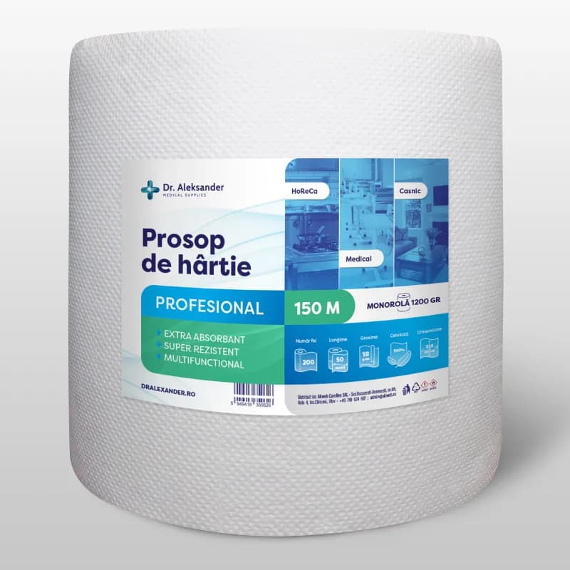 Dr.Aleksander prosop de hartie profesional 150m