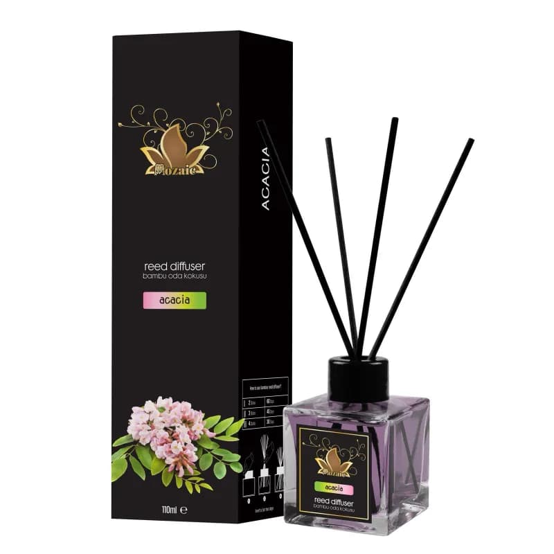 Mozaic odorizant de camera cu bete 100ml, Acacia (Salcam)