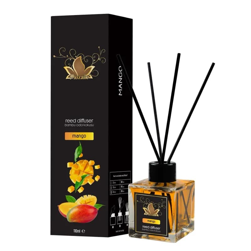 Mozaic odorizant de camera cu bete 100ml, Mango (Mango)
