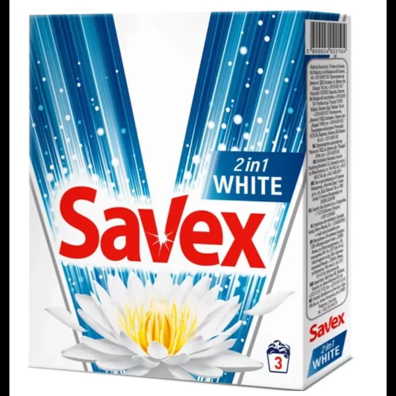 Savex detergent pudra automat 300g 2in1 White