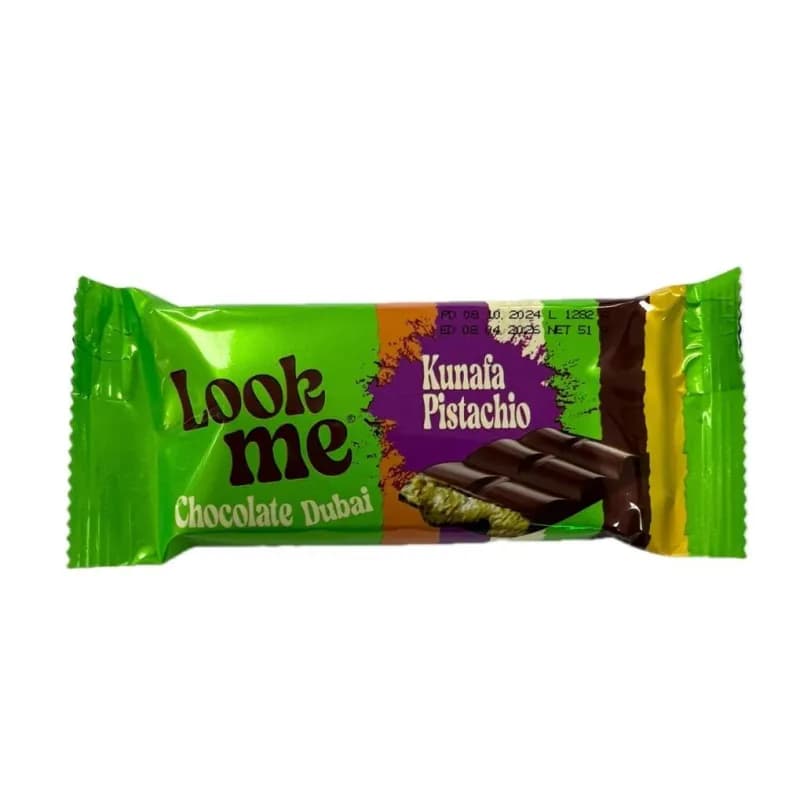 Look Me tableta ciocolata Dubai cu crema de fistic si kataif 51 gr