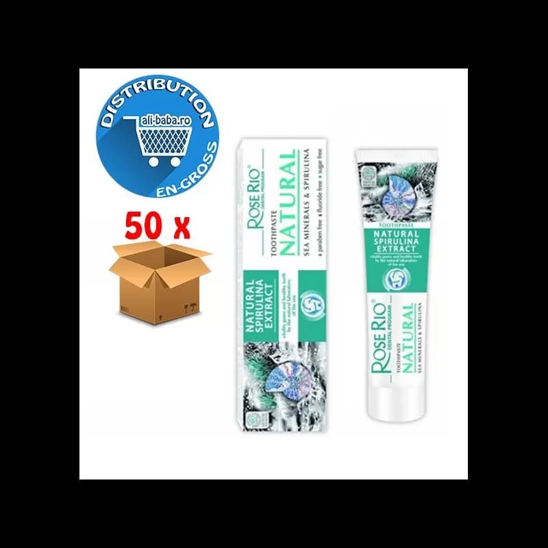 Rose Rio Pasta Dinti 65ml Natural Spirulina Extract