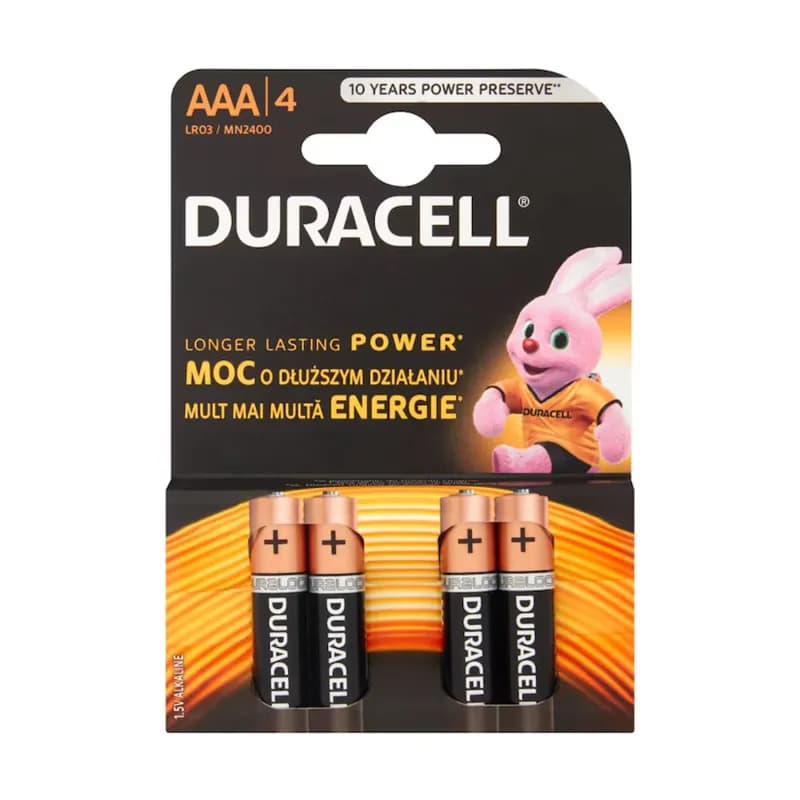 Duracell baterii AAA R3 (4 buc/set)