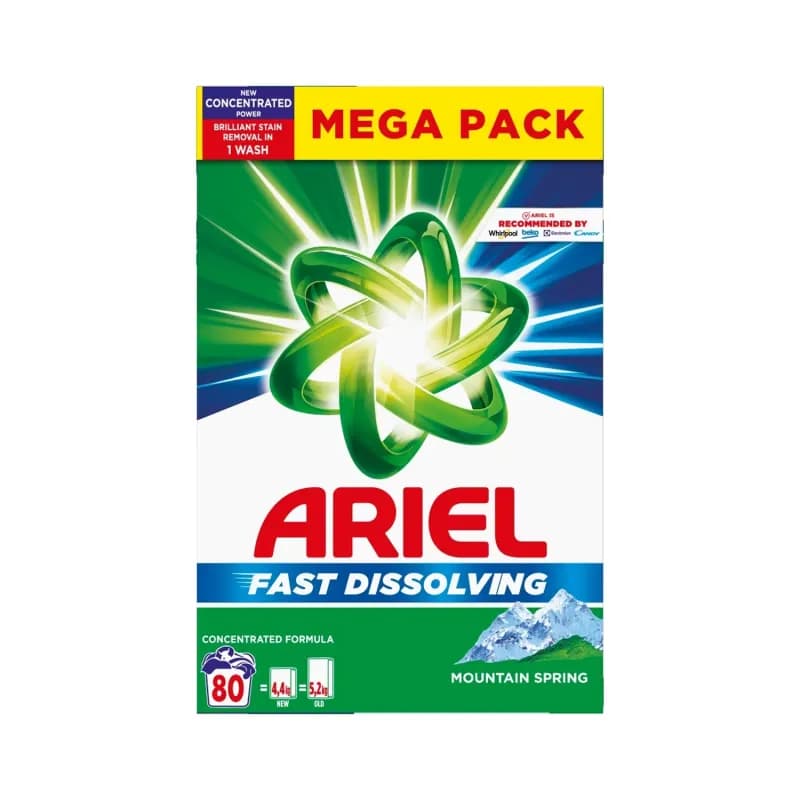 Ariel detergent de rufe pudra automat 4.4kg Mountain Spring