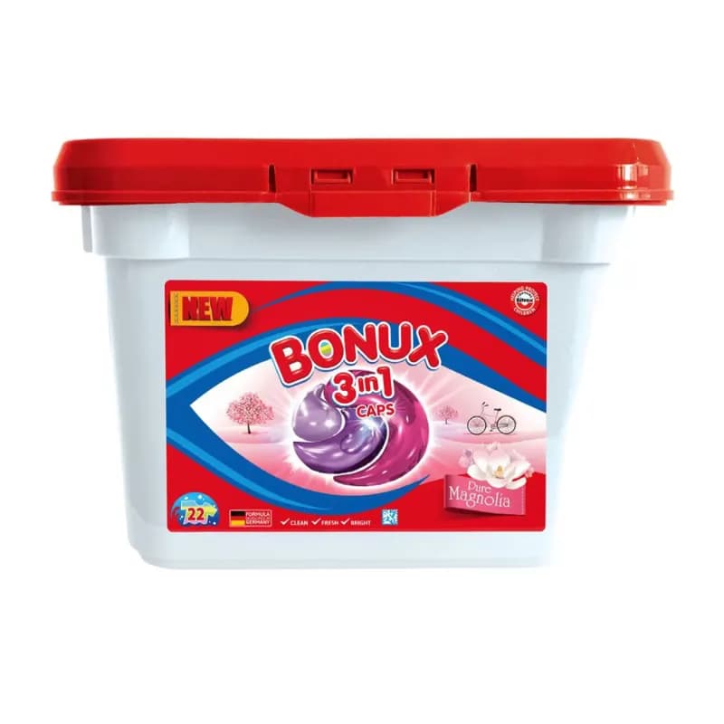 Bonux detergent de rufe capsule 22x26.5g