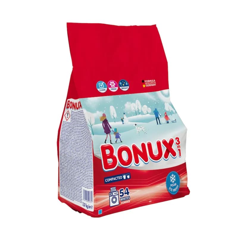 Bonux detergent de rufe automat pudra 3.51kg Polar Ice Fresh