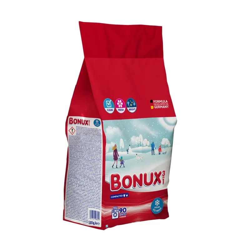 Bonux detergent de rufe automat pudra 5.85kg Polar Ice Fresh