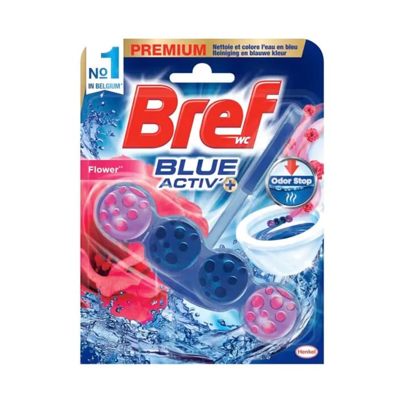 Bref odorizant toaleta Blue Aktiv 50g Fresh Flowers