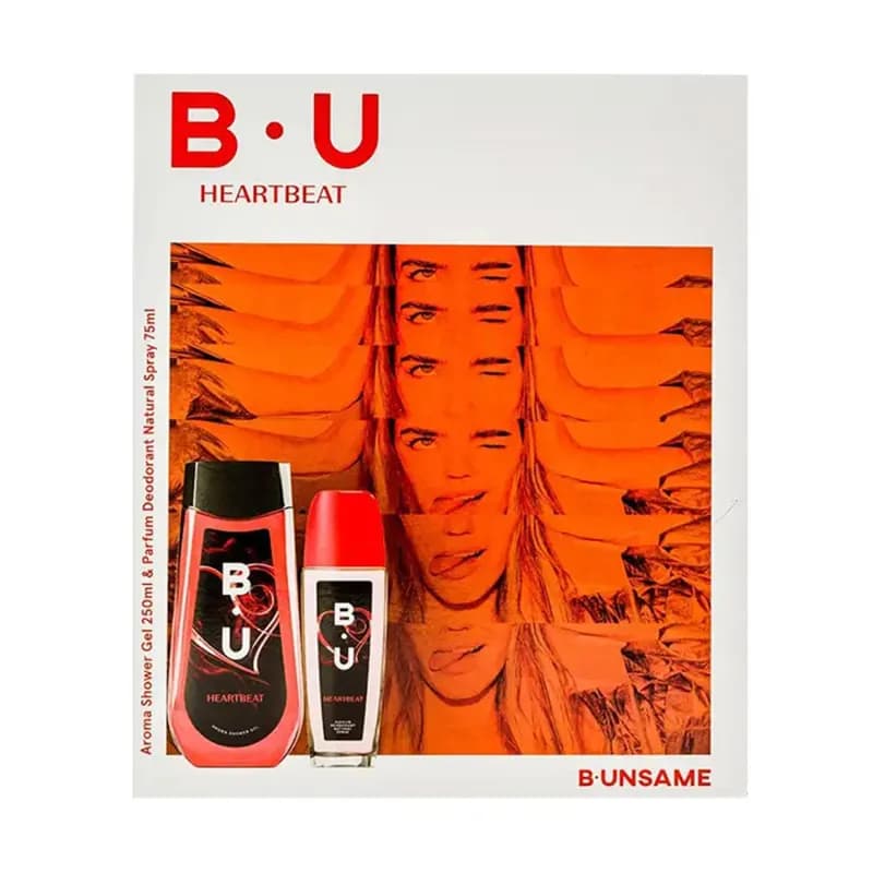 Set BU Heart Beat deodorant spray 75ml + gel de dus 250ml