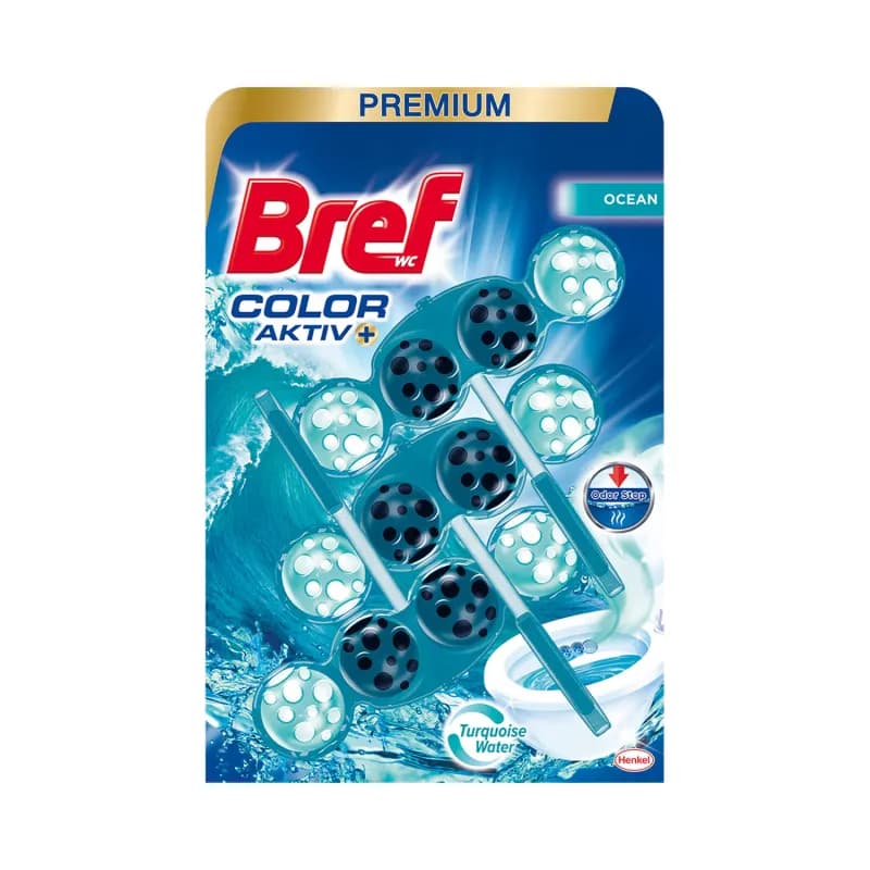 Bref odorizant toaleta Blue Aktiv 3x50g Turquoise Active Ocean