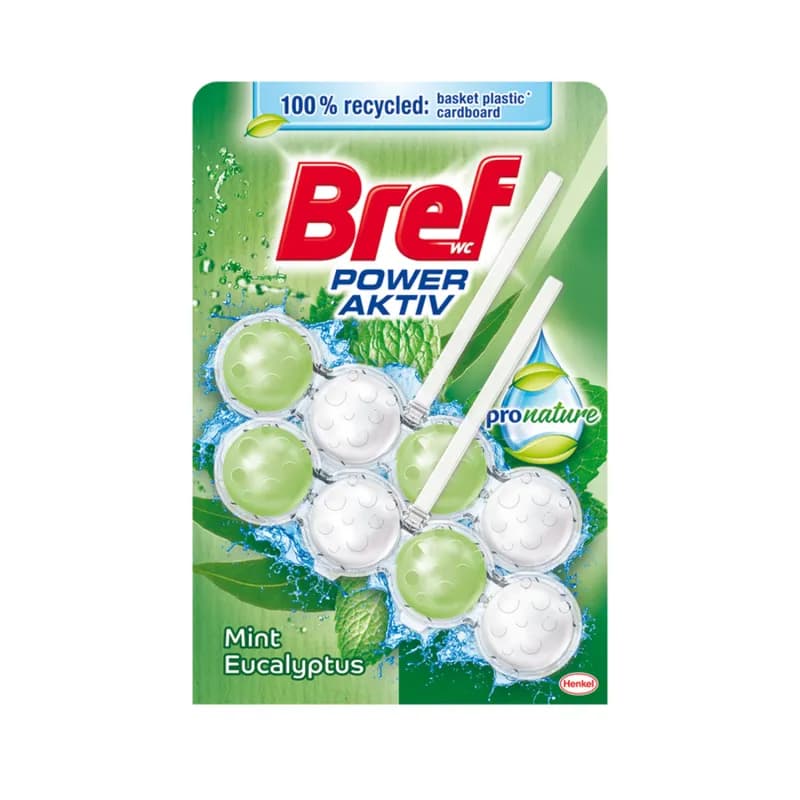 Bref odorizant toaleta Blue Aktiv 2x50g Pro Nature Mint