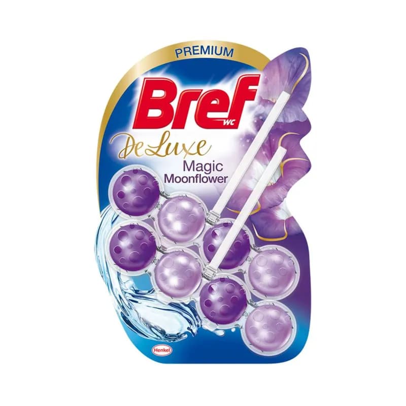 Bref odorizant toaleta Blue Aktiv De Luxe 2x50g Magic Moon Flower