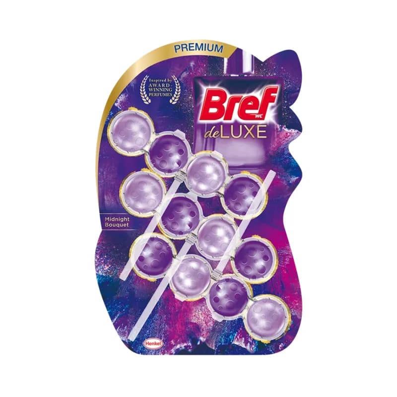 Bref odorizant toaleta Blue Aktiv De Luxe 3x50g Magic Moon Flower