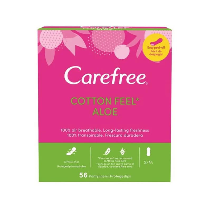 Carefree absorbante zilnice Panty Liners 56 buc Cotton Feel Normal Aloe