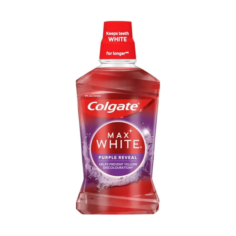 Colgate apa de gura Plax 500ml Max White Purple Reveal