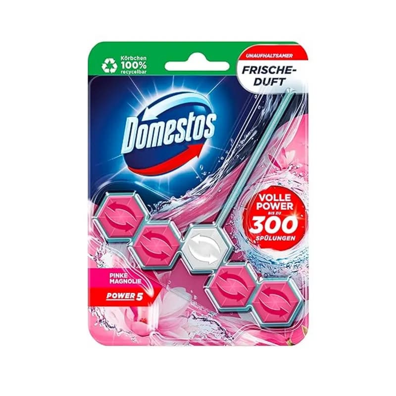 Domestos Power5+ odorizant toaleta 53g Pink Magnolia