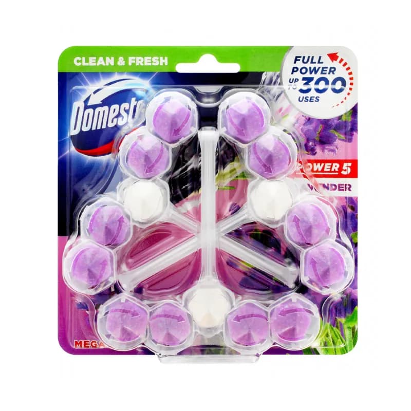 Domestos Power5 odorizant toaleta 3x55g Lavender