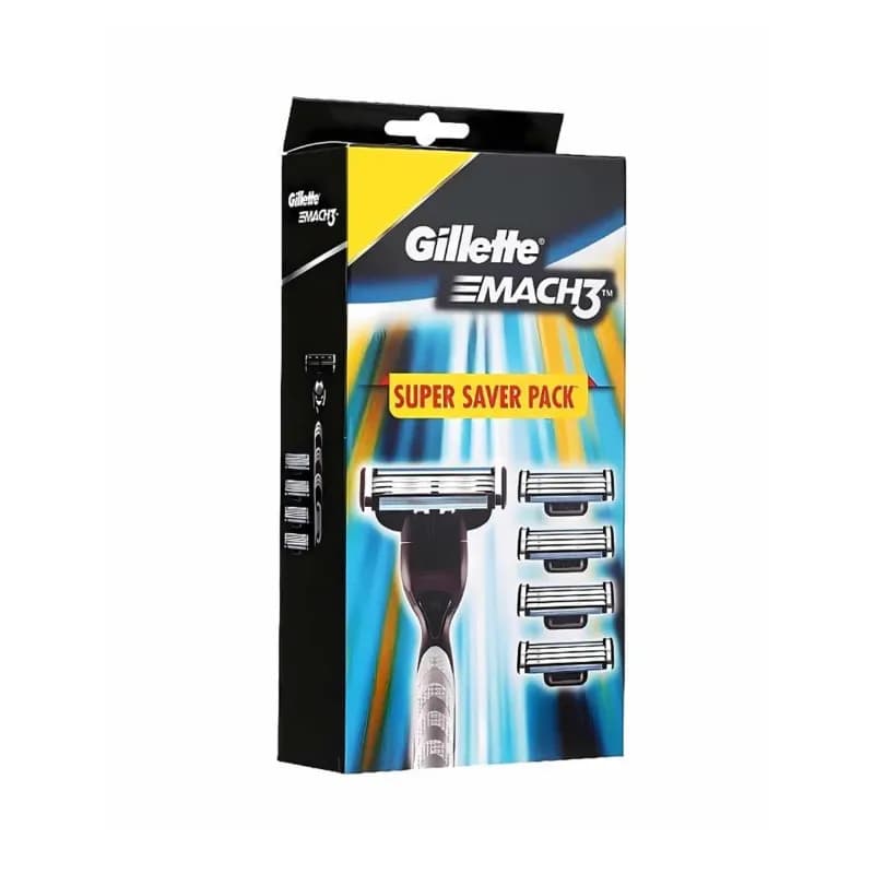Gillette aparat de ras Mach 3 + 5 rezerve