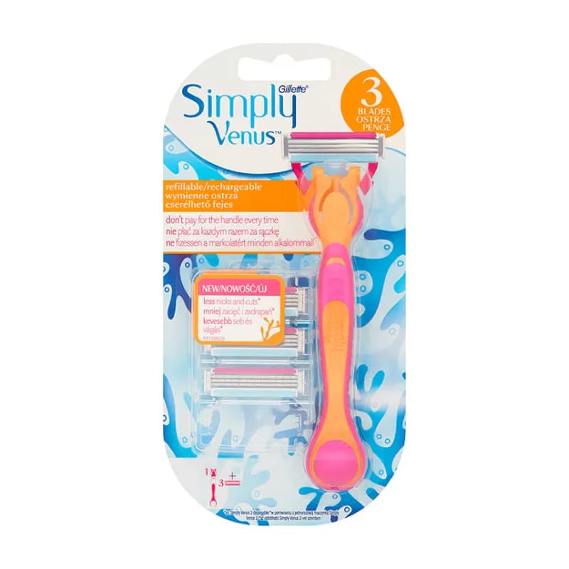 Gillette aparat de ras Venus Simply + 3 rezerve