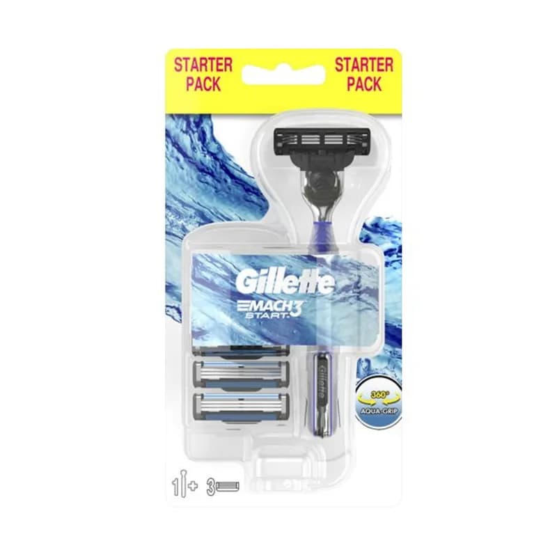 Gillette aparat de ras Mach 3 Start + 3 rezerve