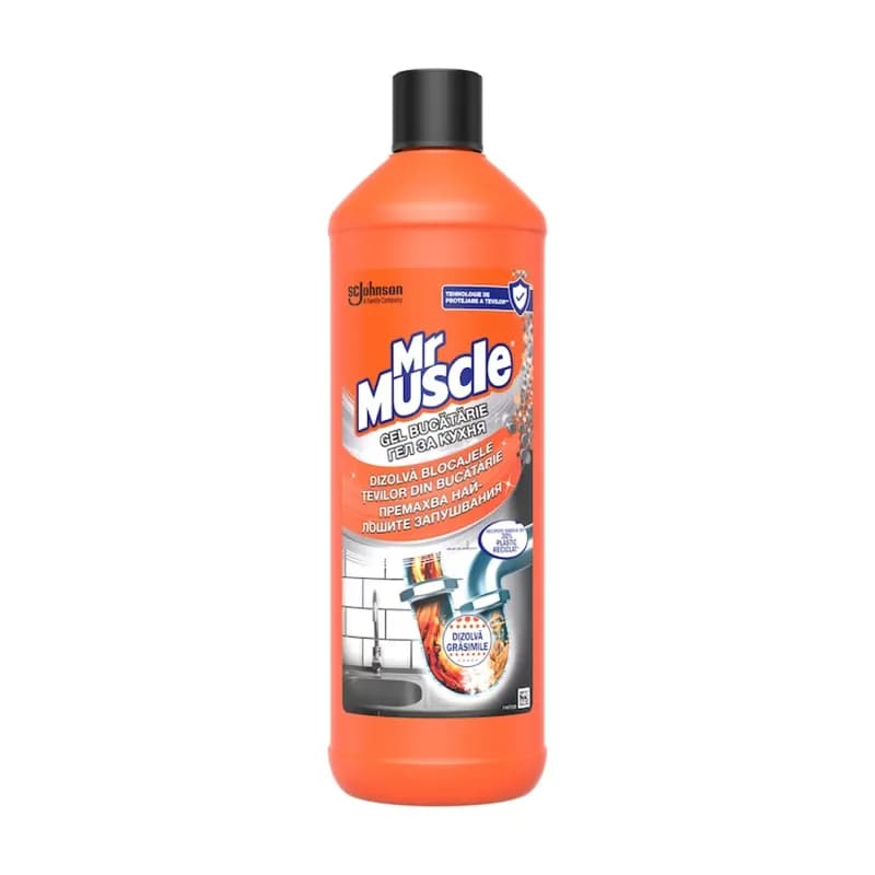 Mr.Muscle solutie gel desfundat tevi 1L bucatarie