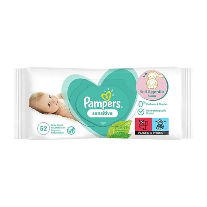 Pampers servetele umede 52 buc Sensitive
