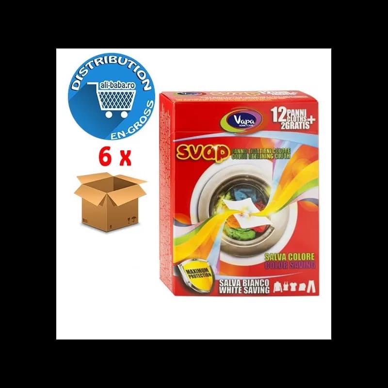 Vapa Servetele Anti Decolorare 14 Buc/Set Color