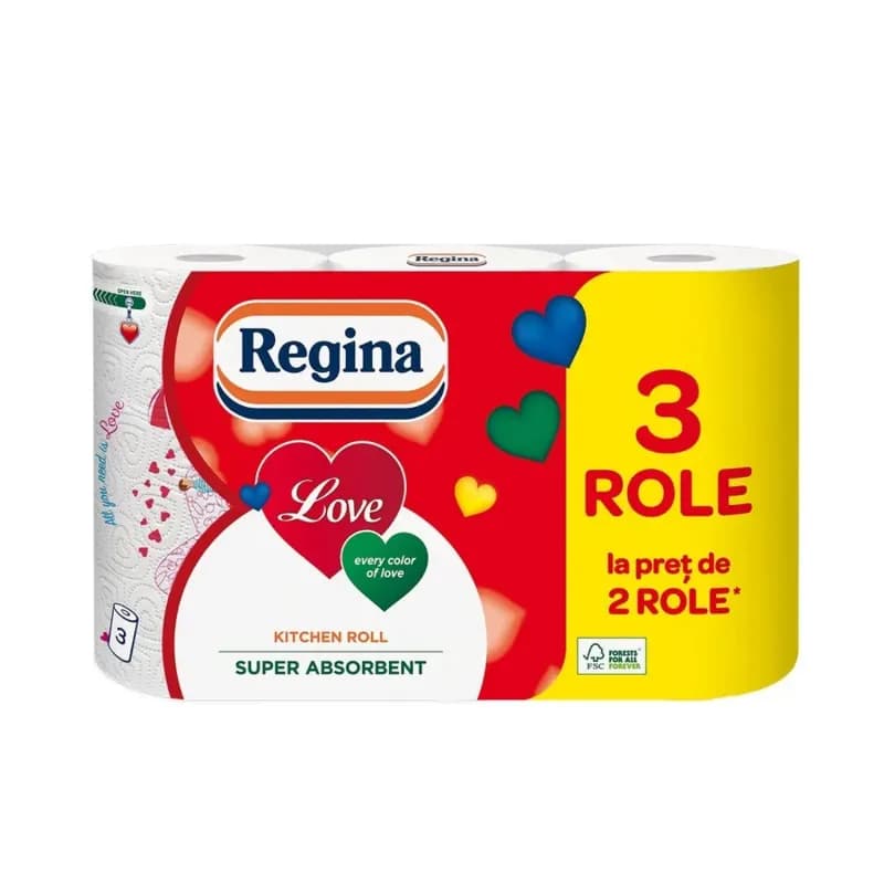 Regina role bucatarie 3 straturi 2+1 buc/set