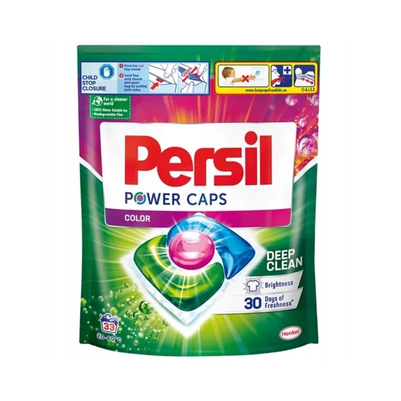 Persil detergent de rufe capsule 33 buc Power Color 33 spalari (punga)