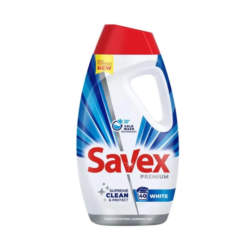 Savex detergent de rufe lichid 1.8L White 40 spalari