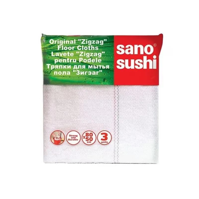 Sano Sushi lavete ZigZag pentru podele 80x50 cm,  3 buc