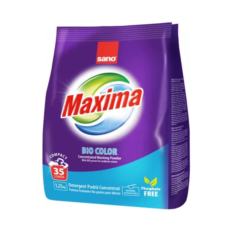 Sano Maxima detergent de rufe pudra 1.25 kg, Bio Color