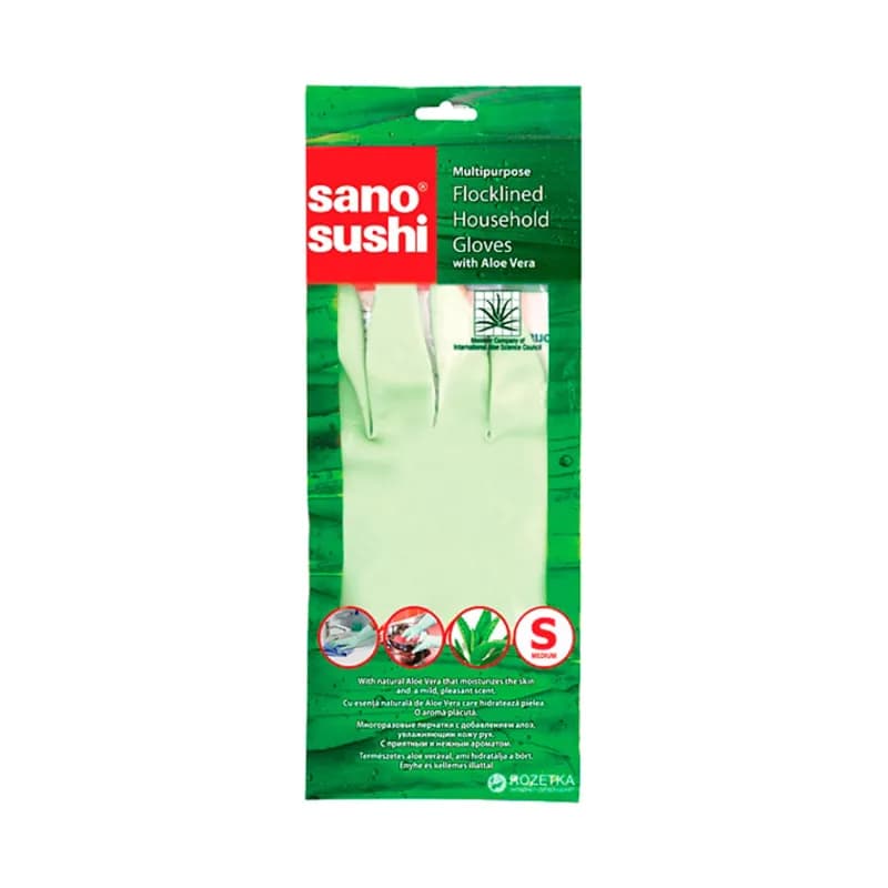 Sano Sushi manusi de mesaj cauciucate cu Aloe Vera, S