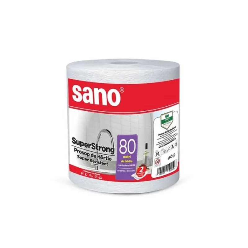 Sano Super Strong prosop de hartie 80m (370 foi)