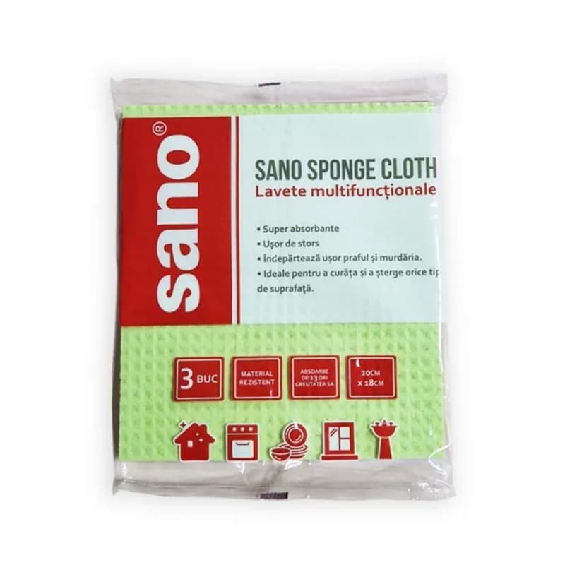 Sano lavete multifunctionale 20x18 cm, 3 buc