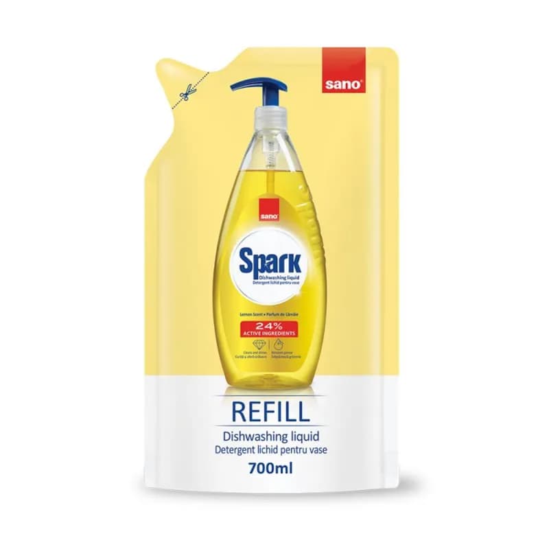Sano Spark rezerva detergent de vase 700ml, Lamaie