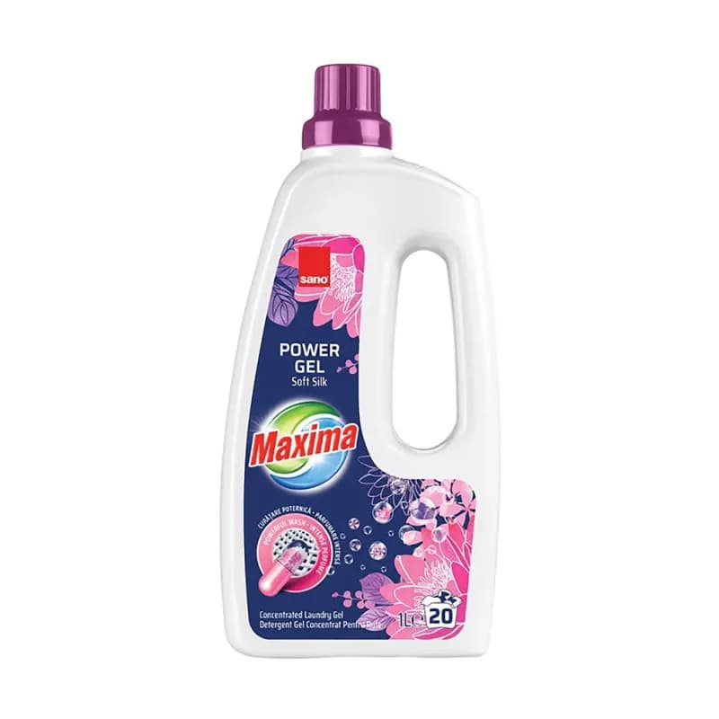Sano Maxima detergent de rufe gel concentrat, 1L, Soft Silk